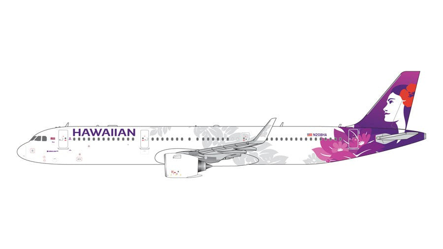 Hawaiian Airlines Airbus A321neo / N208HA  / Gemini 1:400 - GJHAL2302 GJ2302