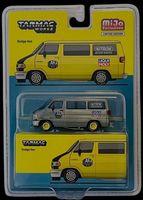 CHASE CAR Dodge Van Custom - Yellow - Tarmac Works - 1/64 - T64G-TL032-YLGR