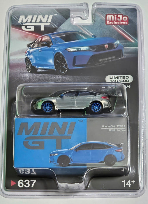 CHASE CAR Honda Civic Type R Boost Blue Pearl 2023 - Mini GT - 1:64 - MGT00637GR