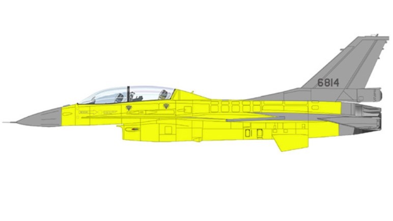 (Preorder) Lockheed F-16V Fighting Falcon / ROCAF, no. 6814, Taiwan, Phoenix Rising Project / Hobby Master 1:72 HA38046