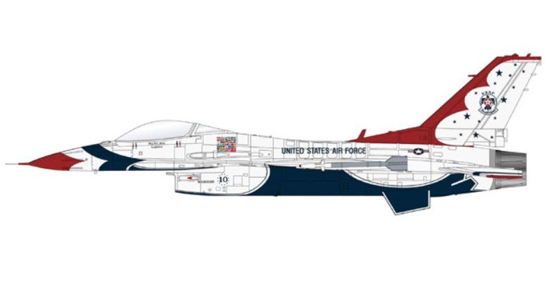 Lockheed F-16C Fighting Falcon / USAF Thunderbirds no. 10, Nellis AFB, NV, 1988 / Hobby Master 1:72 HA38044