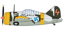 (Preorder) Brewster F2A Buffalo / Finnish AF - 3/LeLv 24, Red 4, Ilmari Juutilainen, Finland 1942 / Hobby Master 1:48 HA7014