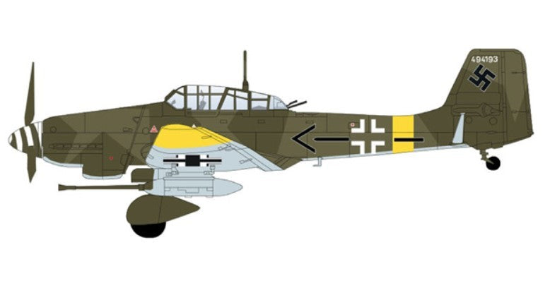 (Preorder) Junkers Ju 87G Stuka / Luftwaffe 10.(Pz)/SG 2 Immelmann, Hans Rudel, Slovakia, 1944 / Hobby Master 1:72 HA0120