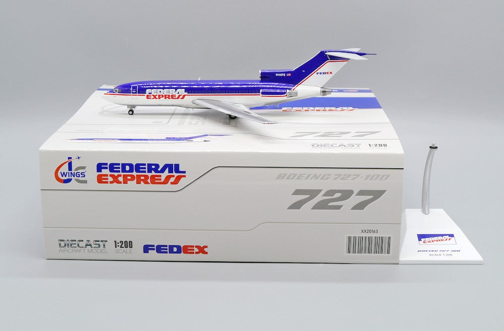 Fedex Boeing 727-10 "Old Colors Polished" / N115FE / JC Wings 1:200 - XX20163