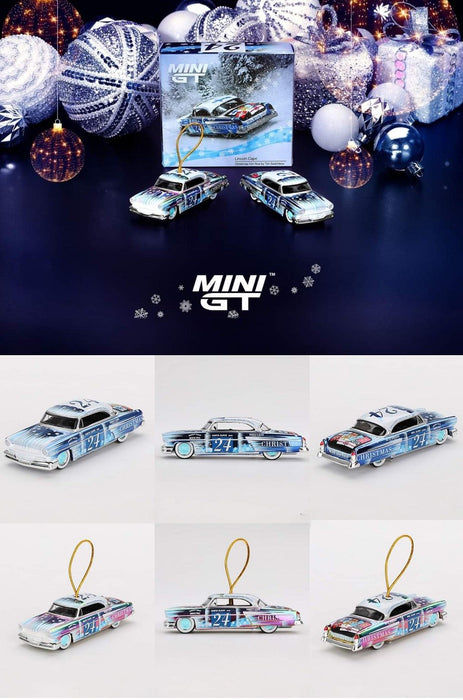 Lincoln Capri Christmas Hot Rod Set by Tim Sadchikov 2024 Christmas Edition Limited 9,999 - Mini GT - 1:64 - MGT00888