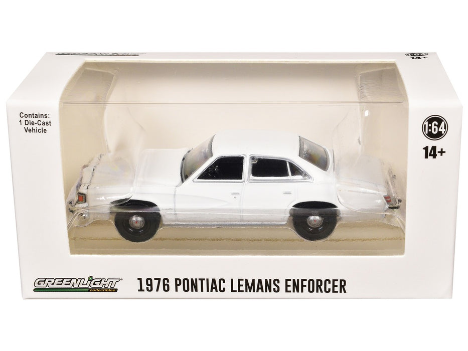 Police - 1976-77 Pontiac LeMans Enforcer in White (WITHOUT LIGHT AND PUSH BAR) - Hobby Exclusive - 1/64 Greenlight - 43014 A