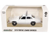 Police - 1977-76 Pontiac LeMans Enforcer with Light Bar and Push Bar in White - Hobby Exclusive - 1/64 Greenlight - 43014 B