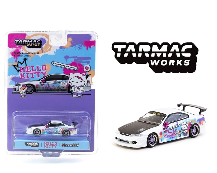 Vertex Nissan Silvia S15 Hello Kitty Special - Indonesia Exclusives - Tarmac Works - 1/64 - T64G-023-HK2