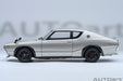 Nissan Skyline 2000 GT-R (KPGC110) Tuned version (Silver) - Autoart 1/18 - 77466 - Passion Diecast 