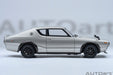 Nissan Skyline 2000 GT-R (KPGC110) Tuned version (Silver) - Autoart 1/18 - 77466 - Passion Diecast 