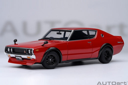 Nissan Skyline 2000 GT-R (KPGC110) Tuned version (Red) - Autoart 1/18 - 77468