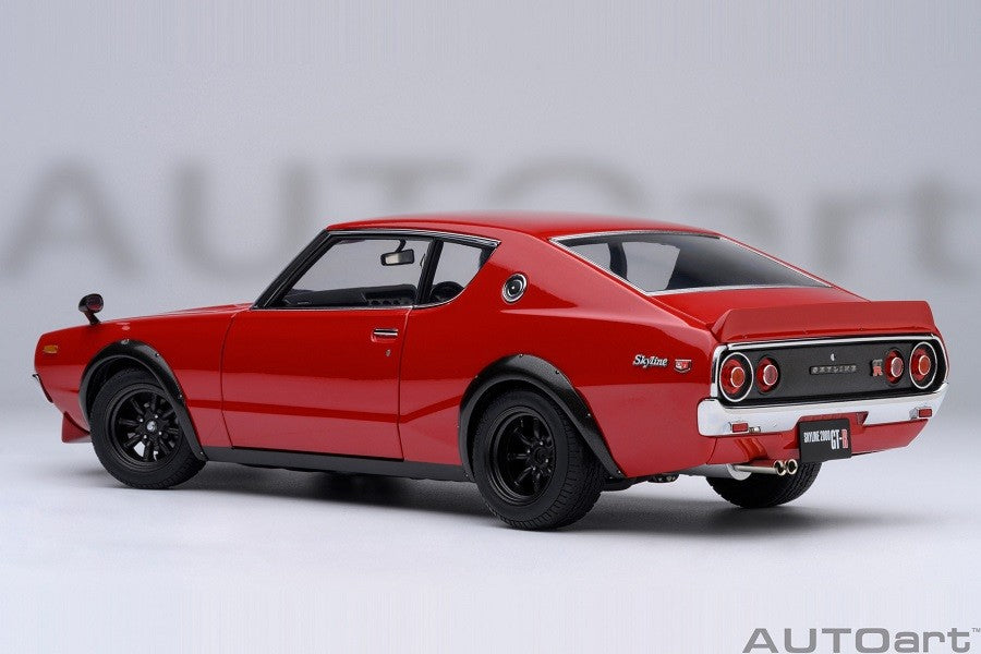 Nissan Skyline 2000 GT-R (KPGC110) Tuned version (Red) - Autoart 1/18 - 77468