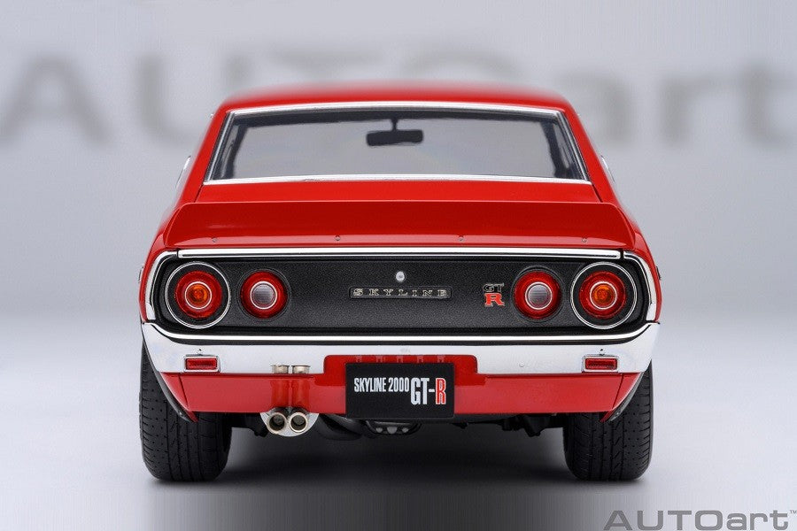 Nissan Skyline 2000 GT-R (KPGC110) Tuned version (Red) - Autoart 1/18 - 77468