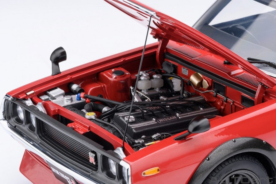 Nissan Skyline 2000 GT-R (KPGC110) Tuned version (Red) - Autoart 1/18 - 77468