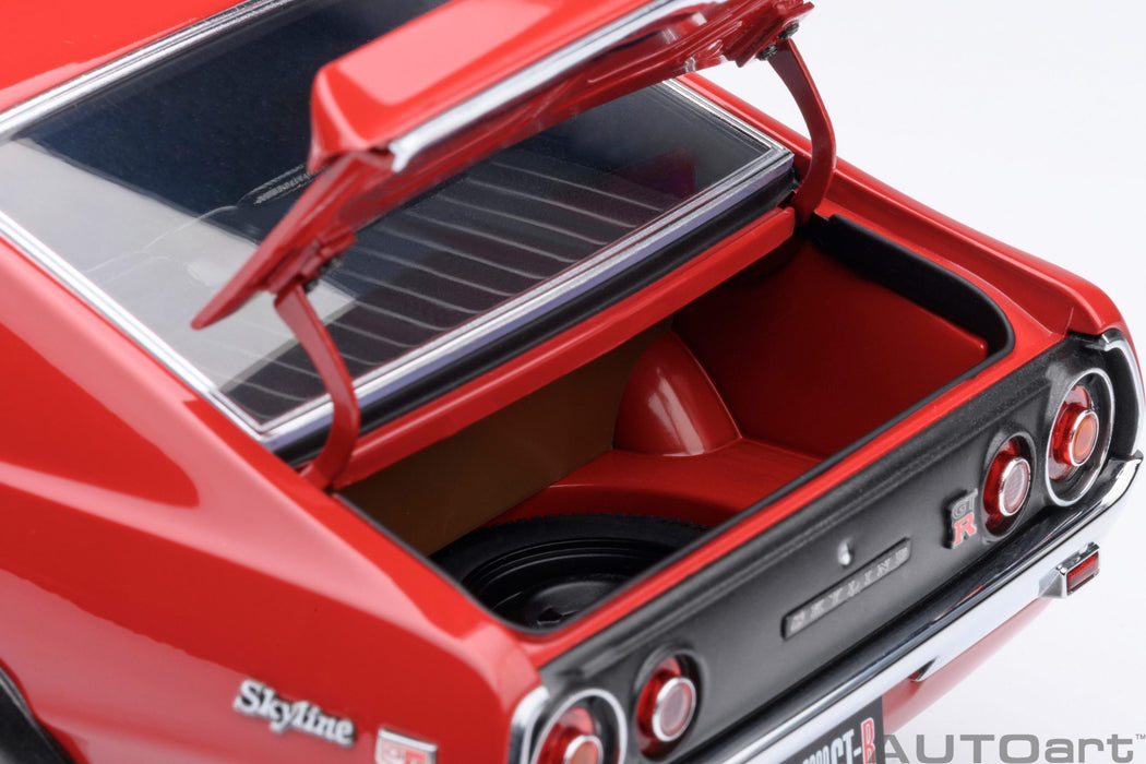Nissan Skyline 2000 GT-R (KPGC110) Tuned version (Red) - Autoart 1/18 - 77468