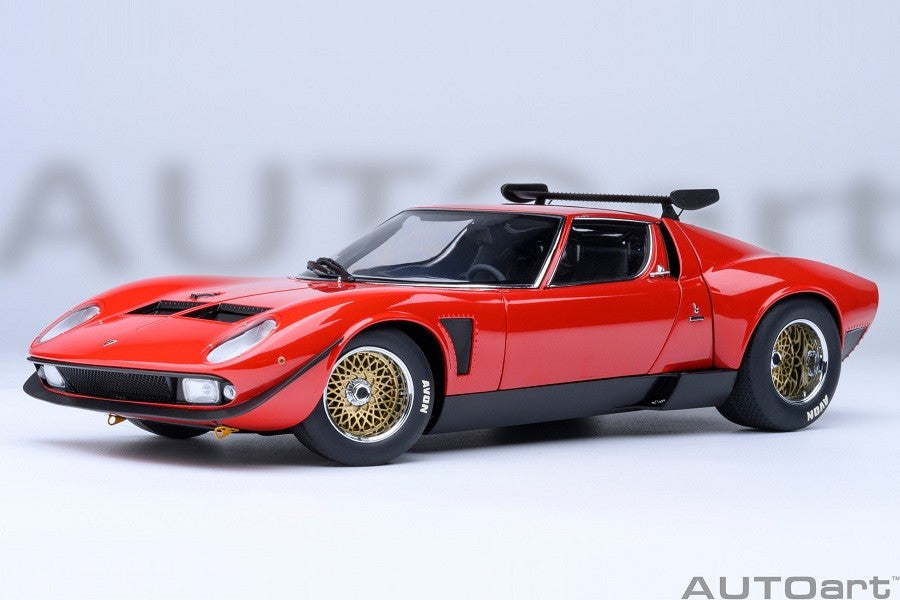 Lamborghini Miura JOTA SVR (Red) - Autoart 1/18 - 79171 - Passion Diecast 