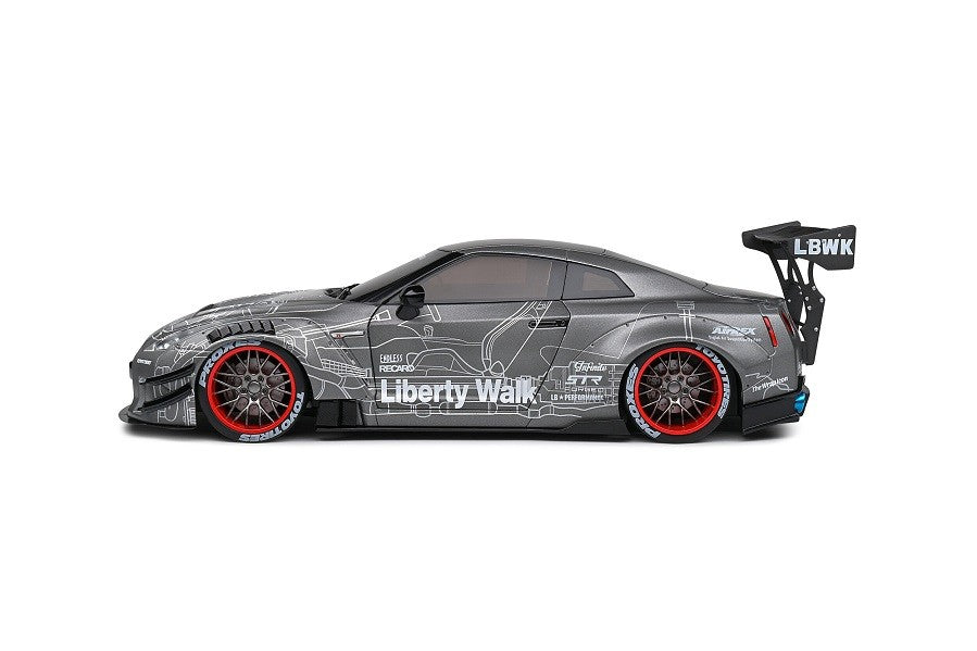 Nissan GT-R (R35) W/ Liberty Walk Body Kit 2.0 - Catalogue Design - 2020 - Solido - 1/18 - S1805810 - Passion Diecast 