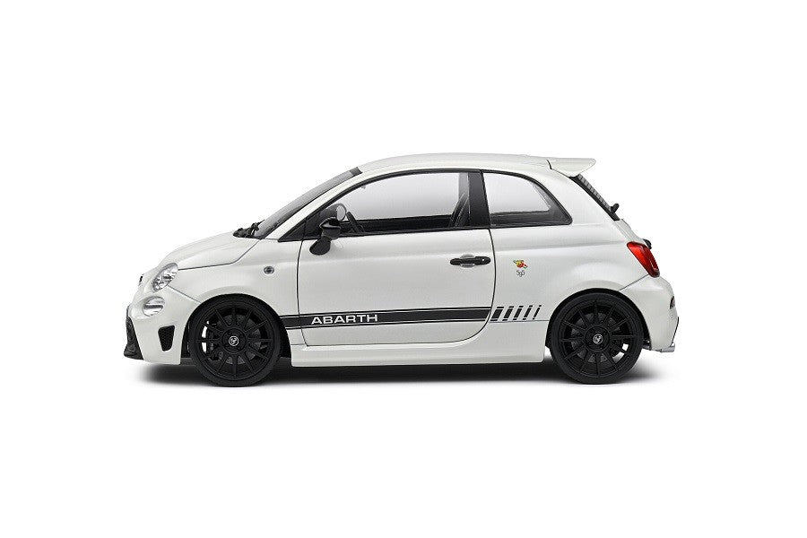 (Preorder) Fiat F595 Abarth - Ghiaccio White - 2022 - Solido - 1/18 - S1811301
