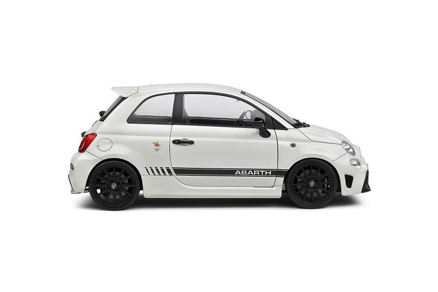 (Preorder) Fiat F595 Abarth - Ghiaccio White - 2022 - Solido - 1/18 - S1811301