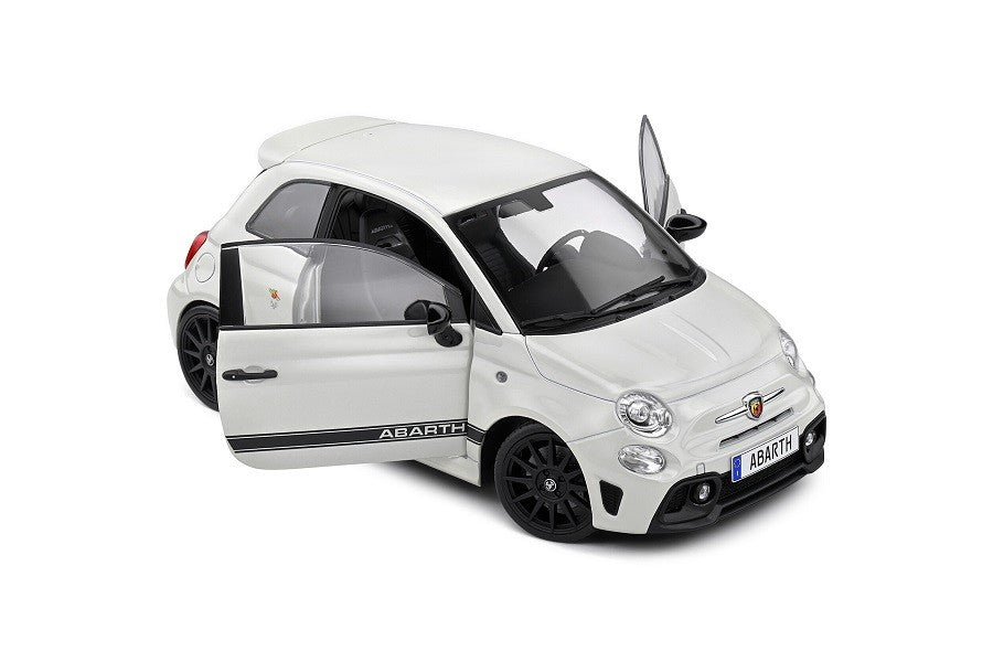 (Preorder) Fiat F595 Abarth - Ghiaccio White - 2022 - Solido - 1/18 - S1811301