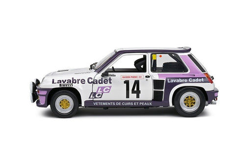 Renault 5 Turbo - Rallye Lyon Charbonnière - 1983 - No.14 Auriol/Nouaille - Solido - 1/18 - S1801313 - Passion Diecast 