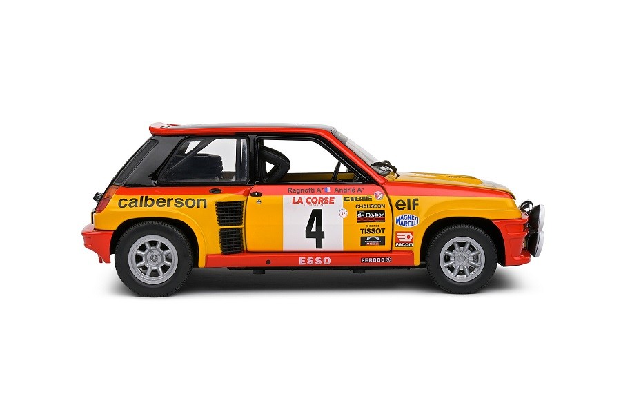 Renault 5 turbo - Tour de Corse - 1980 - No.4 Ragnotti/Andrie - Solido - 1/18 - S1801314 - Passion Diecast 