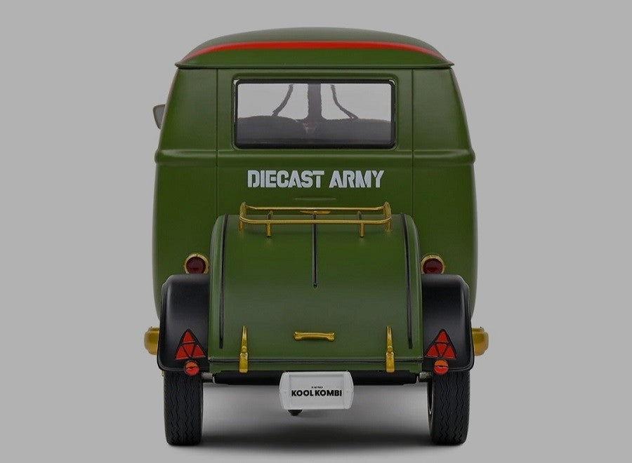 Volkswagen T1 Van Kool Combi trailer 1950 Vert - Solido - 1/18 - S1810901 - Passion Diecast 