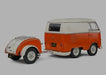 Volkswagen T1 Van Kool Combi trailer 1950 Orange - Solido - 1/18 - S1810902 - Passion Diecast 
