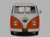 Volkswagen T1 Van Kool Combi trailer 1950 Orange - Solido - 1/18 - S1810902 - Passion Diecast 