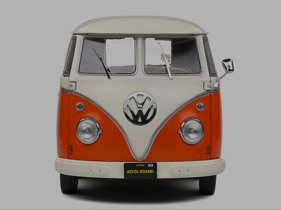Volkswagen T1 Van Kool Combi trailer 1950 Orange - Solido - 1/18 - S1810902 - Passion Diecast 