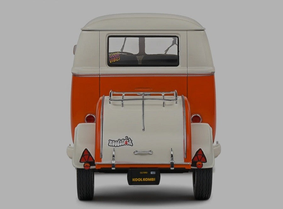 Volkswagen T1 Van Kool Combi trailer 1950 Orange - Solido - 1/18 - S1810902 - Passion Diecast 