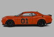 Dodge Challenger R/T Scat Pack Widebody Orange - Solido - 1/18 - S1805713 - Passion Diecast 
