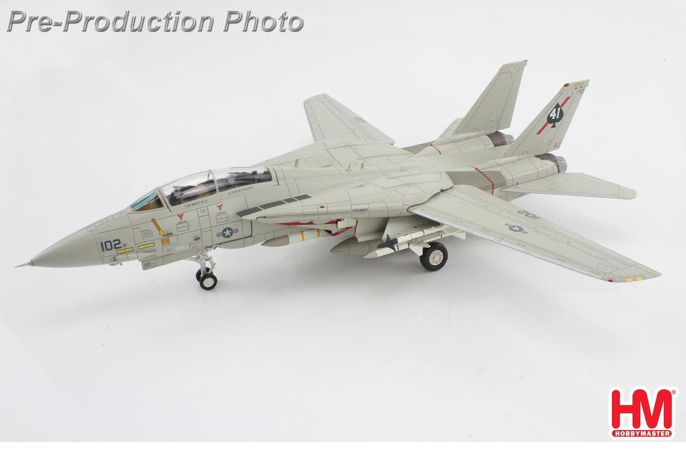 Grumman F-14A Tomcat / USN VF-41 Black Aces, AJ102, USS Nimitz, 19 August 1981 / Hobby Master 1:72 HA5256