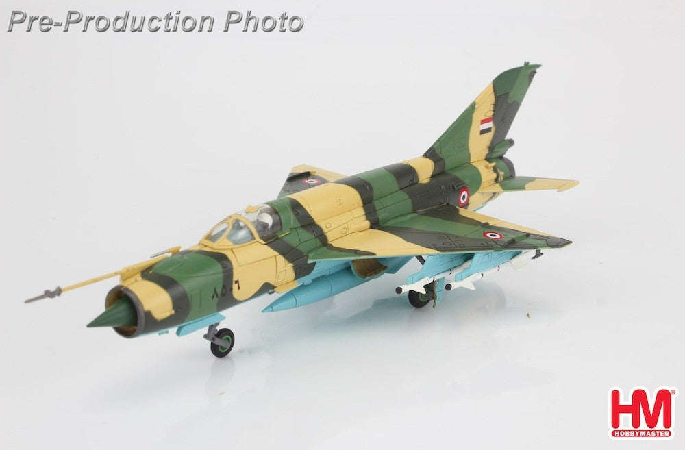 (Preorder) Mikoyan-Gurevich MiG-21MF Fishbed-J / Egyptian Air Force, Egypte, 1970s / Hobby Master 1:72 HA0178