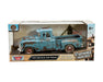 1955 GMC Blue Chip Pickup - Light Blue with Rust - Weathered Treasures - Motormax 1-24 - 79071 LTBL