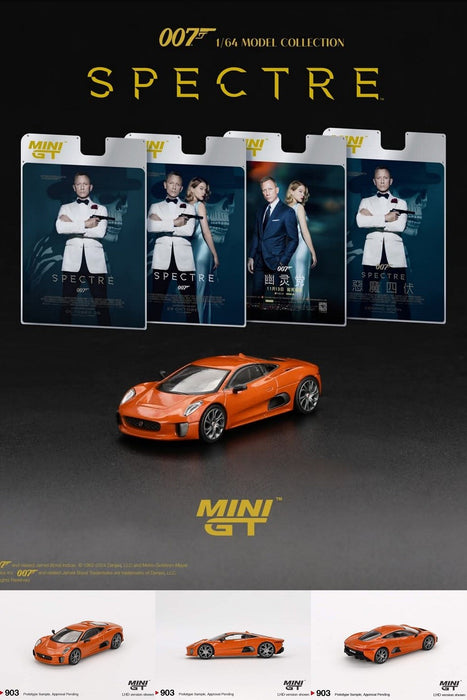 Jaguar C-X75 James Bond 007 Spectre - English Packaging - Mini GT - 1:64 - MGT00903-007E