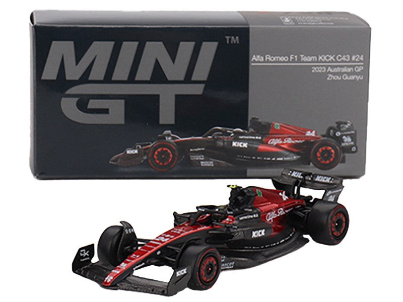 Alfa Romeo C43 No.24 Zhou Guanyu 2023 F1 2023 Australian GP - Mini GT - 1:64 - MGT00728 Passion Diecast