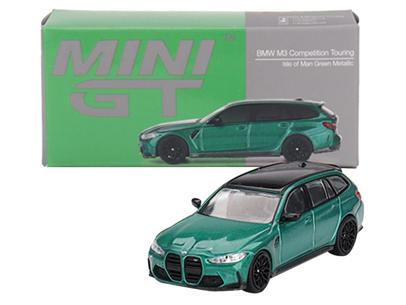 BMW M3 Competition Touring Isle of Man Green Metallic - Mini GT - 1:64 - MGT00764 Passion Diecast