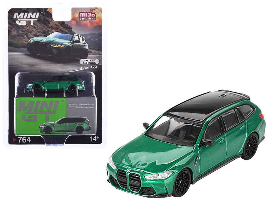 BMW M3 Competition Touring Isle of Man Green Metallic - Mini GT - 1:64 - MGT00764 Passion Diecast