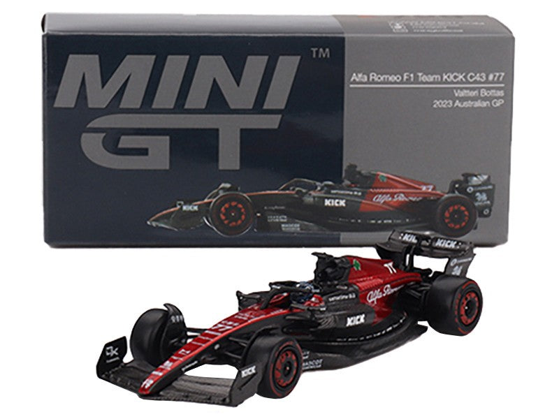 Alfa Romeo C43 No.77 Valtteri Bottas 2023 F1 2023 Australian GP - Mini GT - 1:64 - MGT00729 Passion Diecast