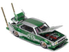 SKYLINE C210 KAIDO RACER (BOSOZOKU STYLE) - SILVER/GREEN - Pop Race 1:64 - PR640061 -  Passion Diecast 