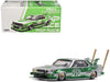 SKYLINE C210 KAIDO RACER (BOSOZOKU STYLE) - SILVER/GREEN - Pop Race 1:64 - PR640061 -  Passion Diecast 