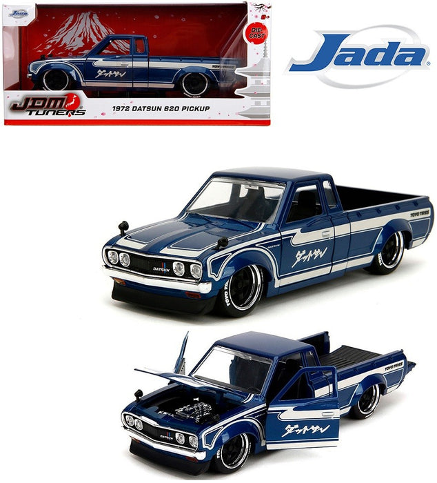 1972 Datsun 620 Pickup Truck - Blue - JDM Tuners - Jada - 1/24 - 35953