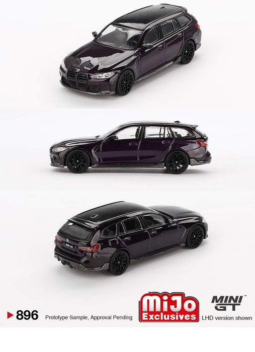 BMW M3 M Performance Touring Daytona Violet - Mini GT - 1:64 - MGT00896 Passion Diecast