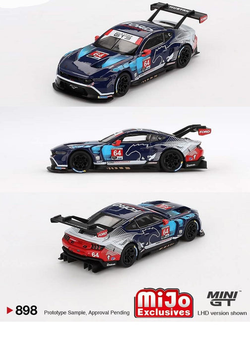 Ford Mustang GT3 No.64 Ford Multimatic Motorsports 2024 IMSA Daytona 24 Hrs - Mini GT - 1:64 - MGT00898