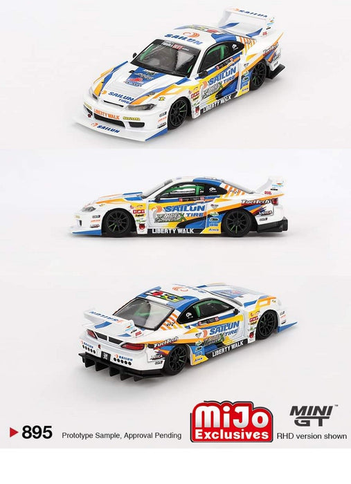 Nissan LB-Super Silhouette S15 SILVIA No.555 2023 Formula Drift Japan - Mini GT - 1:64 - MGT00895