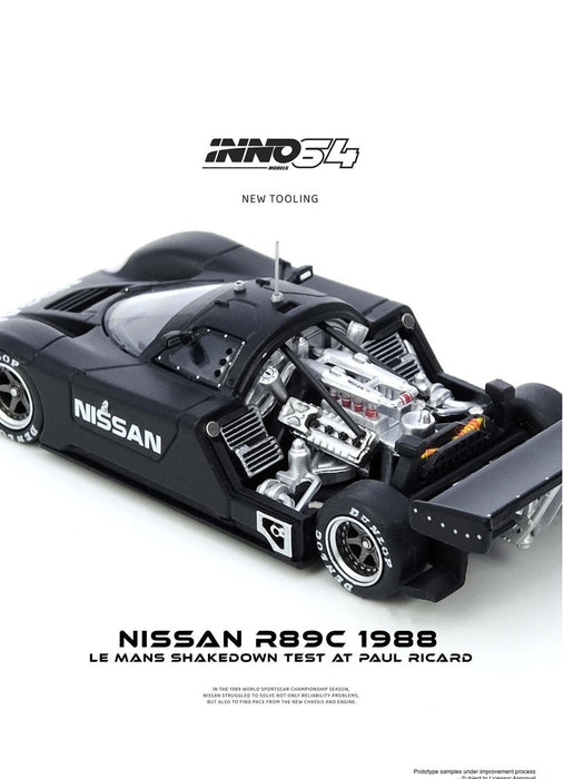 NISSAN R89C LE MANS SHAKEDOWN TEST AT PAUL RICARD - INNO 64 - 1/64 - IN64-R89C-LMT1988 Passion Diecast