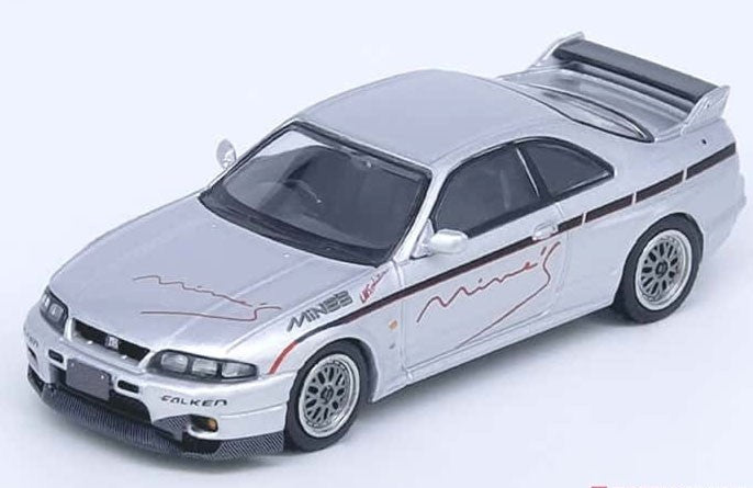 NISSAN Skyline GT-R (R33) Tuned by Mines Silver - INNO 64 - 1/64 - IN64-R33-MINES-S Passion Diecast