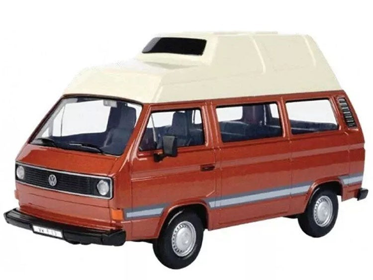 Volkswagen Type 2 (T3) Camper - Tan Metallic with Beige Top - Motormax 1-24 - 79594