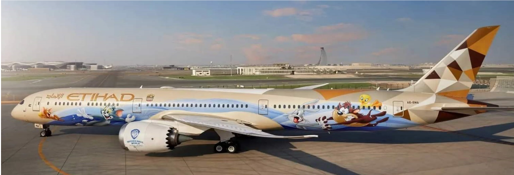 Ethiad Airways  Boeing 787-10 Dreamliner "Warner Bros World"/ A6-BMA / JC Wings 1:400 - XX40293